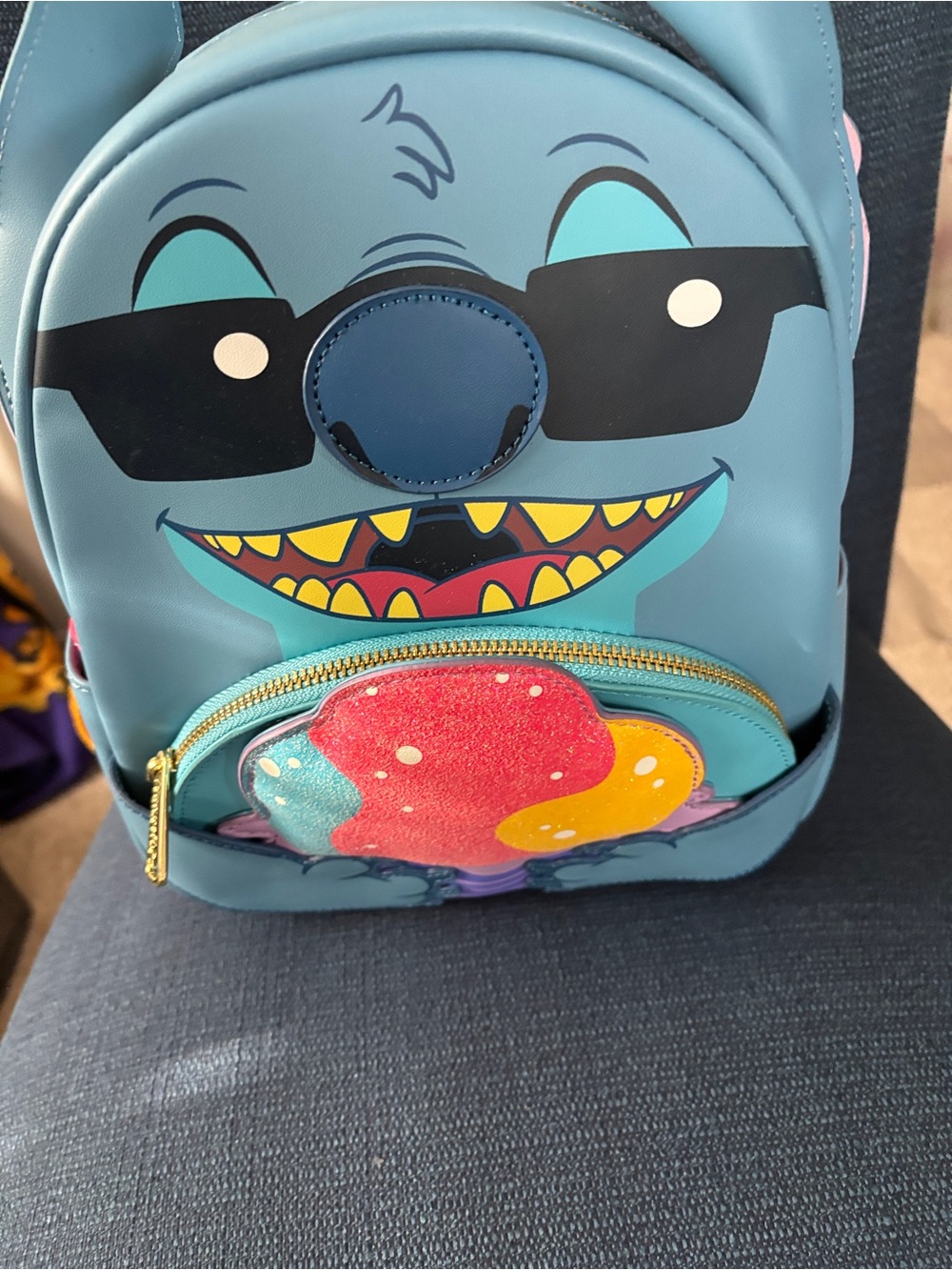 Loungefly Disney Aulani Stitch Sunglasses Shaved Ice MIni Backpack Snow Cone NEW
